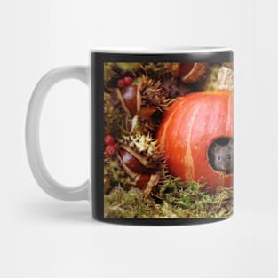 Halloween mouse inside a Pumpkin Mug